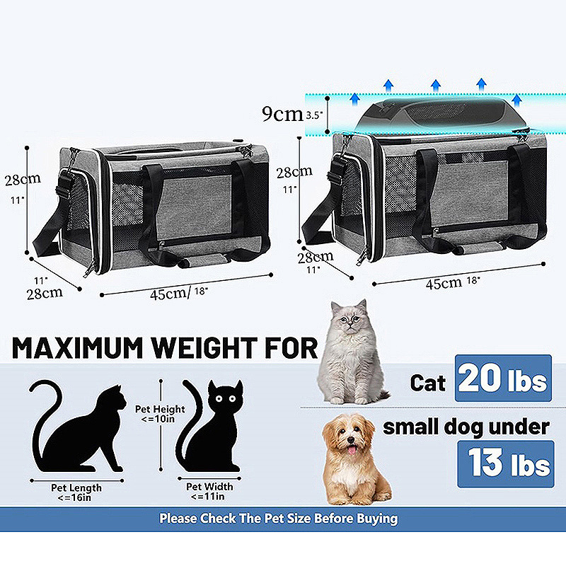 Autóba szerelhető táska háziállatok számára, hordozható, macska és kistestű kutyák számára, acélváz, nylonháló és báránygyapjú párna