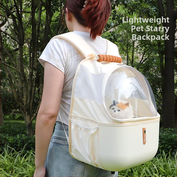 Űrkapu formájú háziállat hátizsák macskák és kutyák számára, nagy kapacitású, ABS anyagú, hordozható