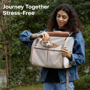 Macska hátizsák, Oxford anyag, közepes kapacitás, egyszínű minta, közepes–puha keménység