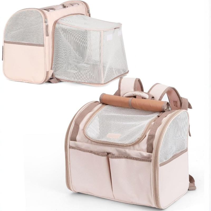 Macska hátizsák, Oxford anyag, közepes kapacitás, egyszínű minta, közepes–puha keménység