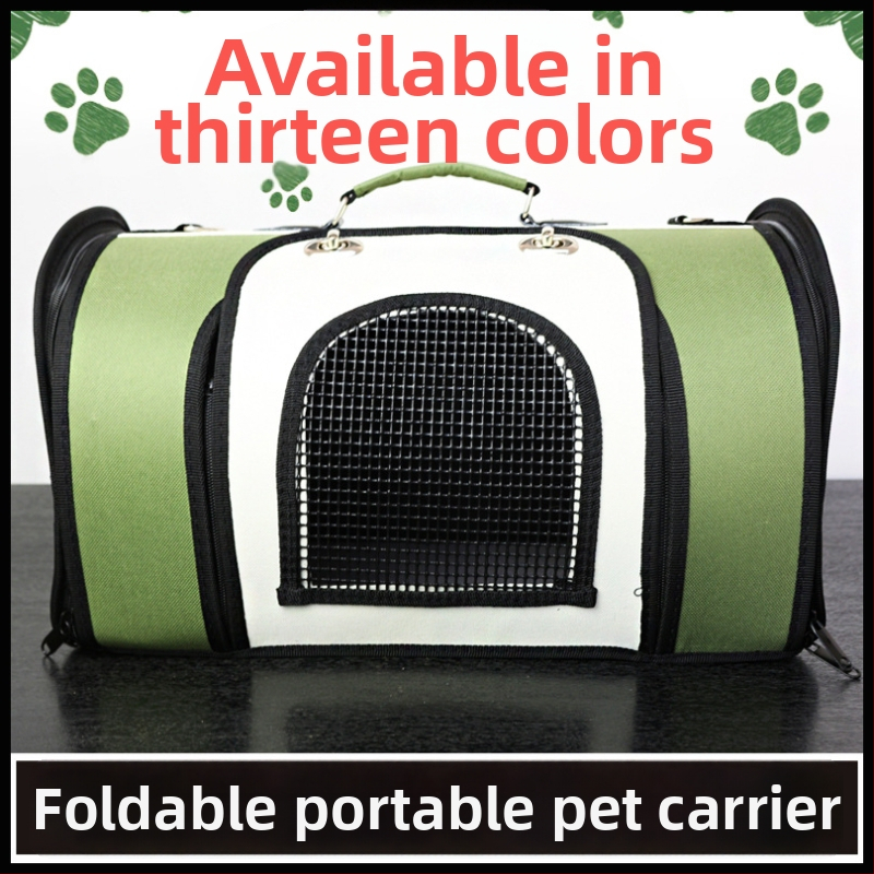 Longjiji Oxford Ranac za kućne ljubimce — Sklopiva torba za putovanje za mačke i pse