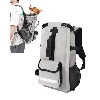 Rucsac pentru animale de companie pentru călătorii, material Oxford, capacitate 1, model monocrom