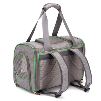 Rucsac pentru animale de companie pentru exterior, respirabil, pliabil, portabil, compatibil cu mașina — material: anion; capacitate: 1; model: potrivire a culorilor; duritate: medie