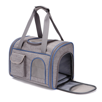 Rucsac pentru animale de companie pentru exterior, respirabil, pliabil, portabil, compatibil cu mașina — material: anion; capacitate: 1; model: potrivire a culorilor; duritate: medie