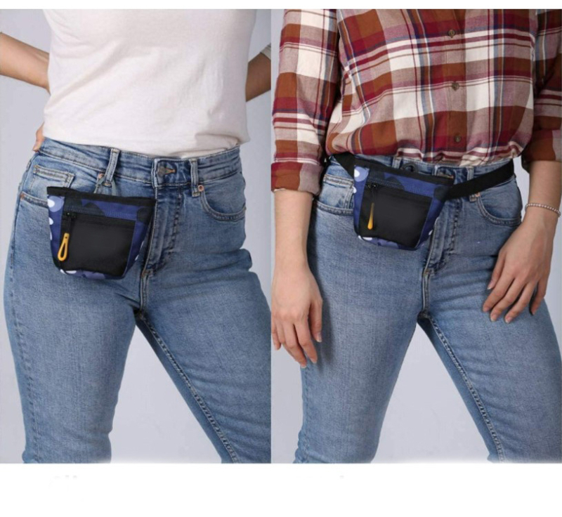 Geantă pentru gustări de câine, material Oxford, capacitate 10, model solid, textură mediu-moale