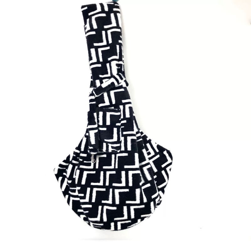 Rucsac carrier pentru câine cu design reversibil dublu, material velur, cod Km-bag005