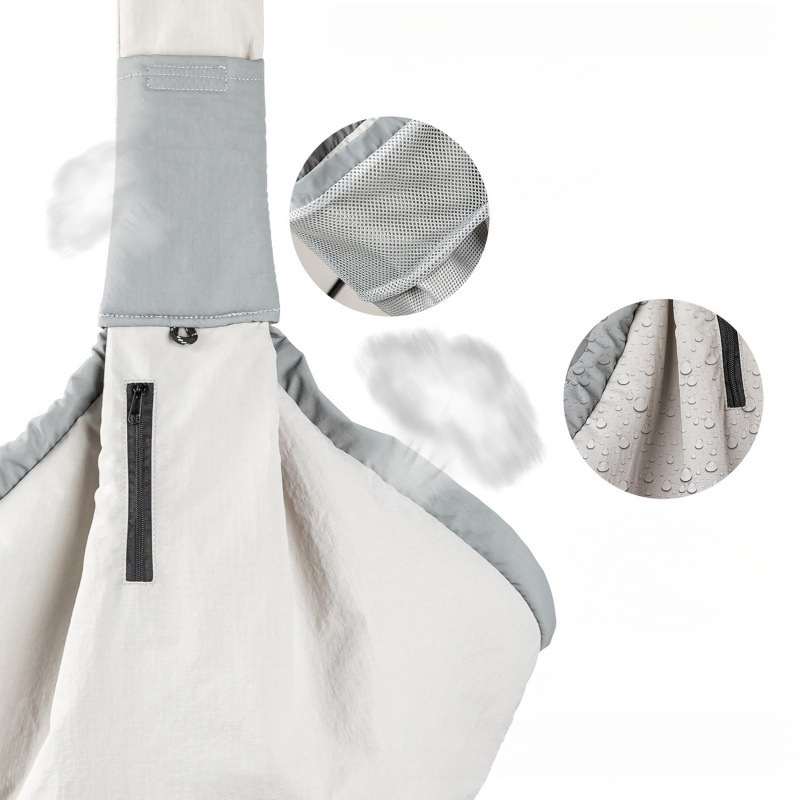 Geantă pliabilă pentru animale de companie, rucsac crossbody pentru pisici și câini mici, poliester, capacitate până la 7,5 kg