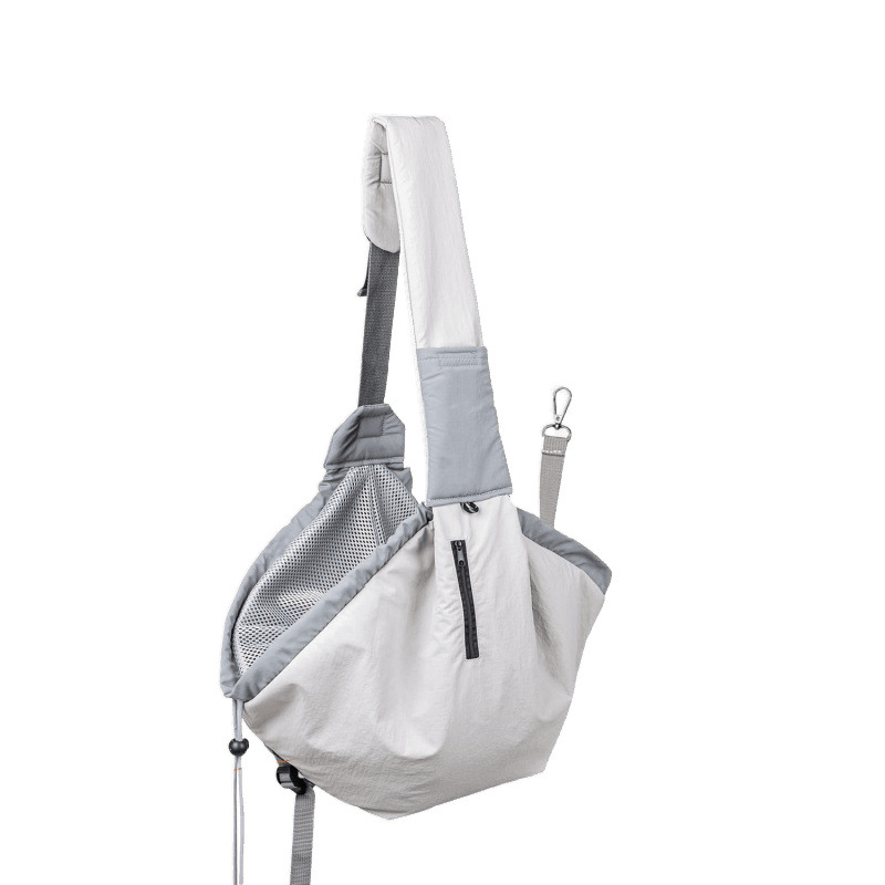 Geantă pliabilă pentru animale de companie, rucsac crossbody pentru pisici și câini mici, poliester, capacitate până la 7,5 kg