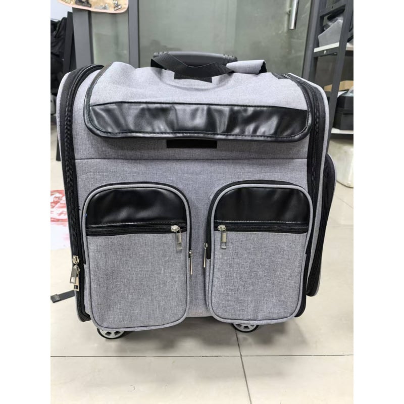 Háziállat hátizsák, 30L kapacitás, Oxford anyag, összecsukható kocsi, hangtalan kerekek