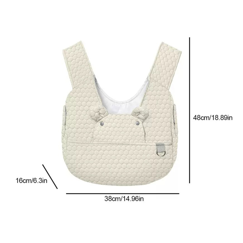 Macska- és kutyabarát hátizsák — hordozható utazási táska, mellkasi pánttal, poliészter anyag