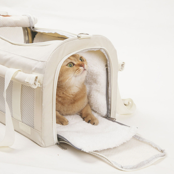 Geantă pentru animale de companie pentru ieșiri — căldură de iarnă, ușoară, capacitate mare, anti-stres, Oxford Cloth