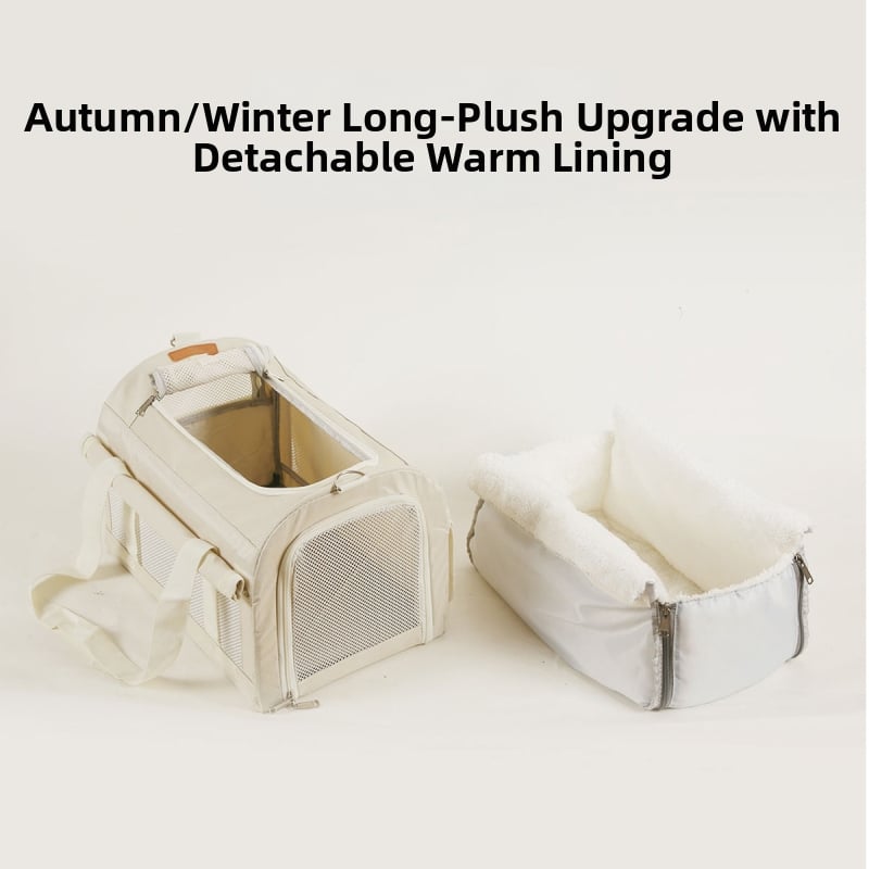 Geantă pentru animale de companie pentru ieșiri — căldură de iarnă, ușoară, capacitate mare, anti-stres, Oxford Cloth