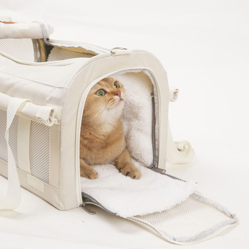 Geantă pentru animale de companie pentru ieșiri — căldură de iarnă, ușoară, capacitate mare, anti-stres, Oxford Cloth