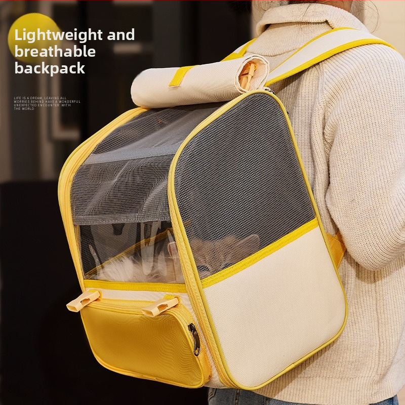 Katės išvykai kuprinė, kvėpuojanti ir sulankstoma, 8 kg talpa, Oxford audinys