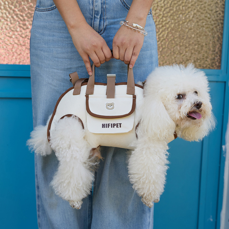 Geantă pentru animale de companie pentru câini și pisici, material Oxford, moale, model cu litere, geantă crossbody