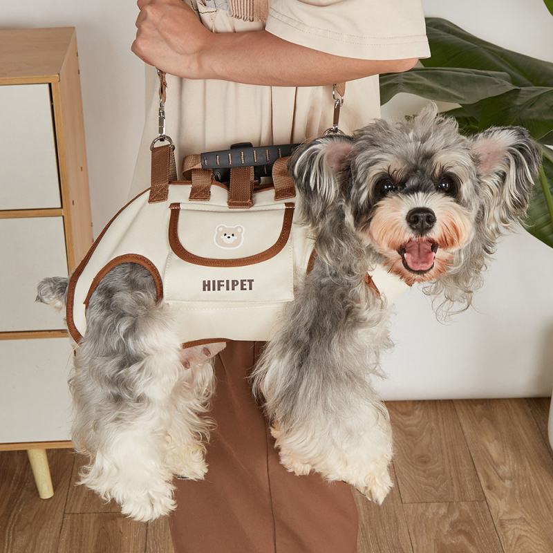 Geantă pentru animale de companie pentru câini și pisici, material Oxford, moale, model cu litere, geantă crossbody