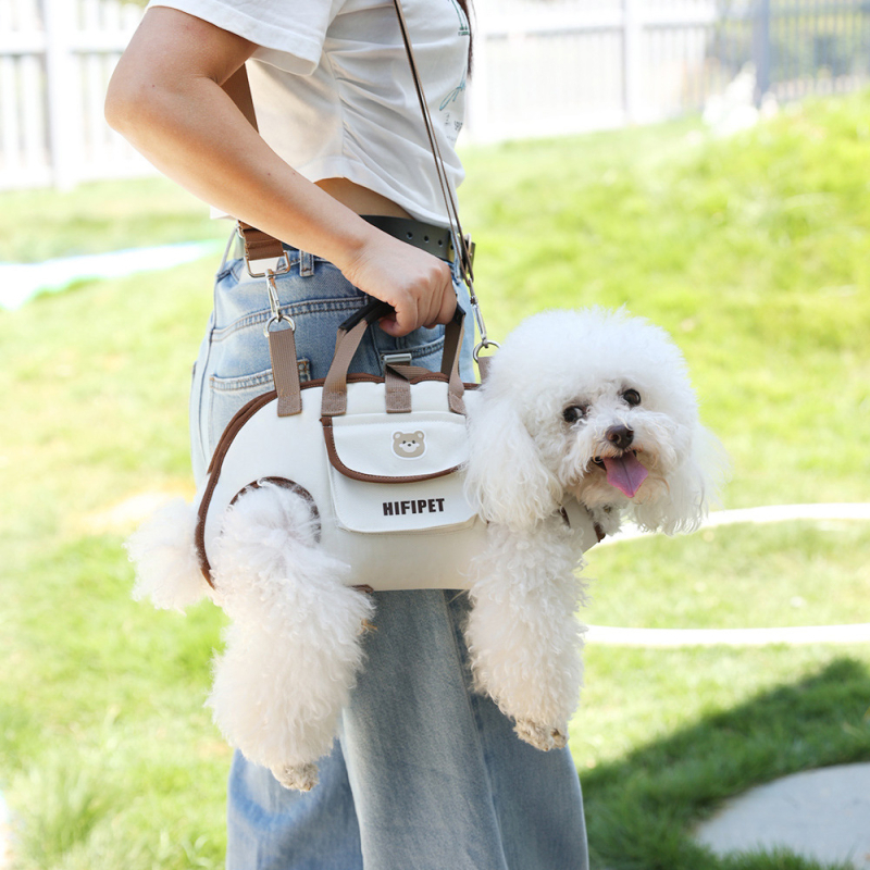 Geantă pentru animale de companie pentru câini și pisici, material Oxford, moale, model cu litere, geantă crossbody