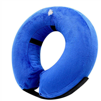 Felfújható kutyanyakörv PVC és flanel anyagból, levehető és mosható, monokróm mintázat, japán/koreai stílus