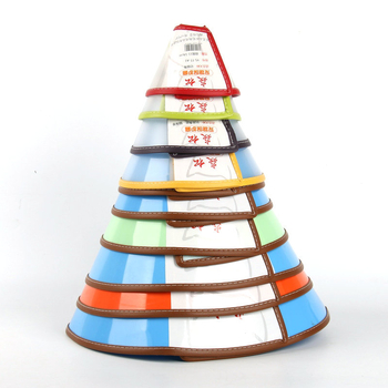 Elizabethan gallér macskáknak és kutyáknak – harapás- és karmolásvédő, PU anyag, egyszínű mintázat, általános használat, egész éves viselet