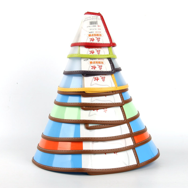 Elizabethan gallér macskáknak és kutyáknak – harapás- és karmolásvédő, PU anyag, egyszínű mintázat, általános használat, egész éves viselet