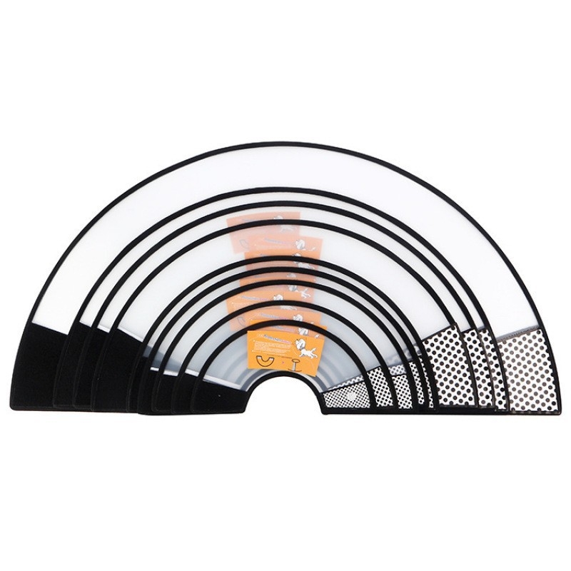 Műanyag védő fejfedő macskáknak és kutyáknak, egyszínű modell, univerzális illeszkedés, Japán–Koreai stílus