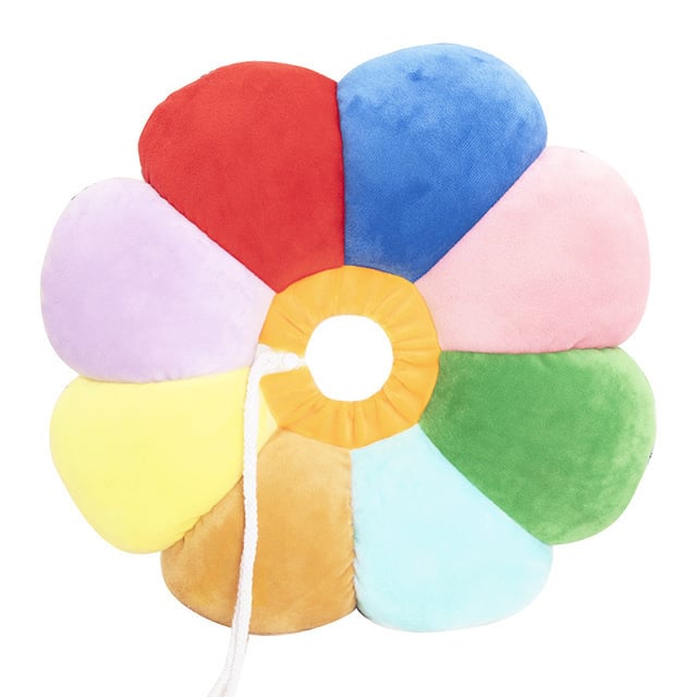 Elizabethán gallér állatoknak - napraforgó minta, puha PP pamut, karikatúra stílus, anti nyalogatás, márka Aite Chong