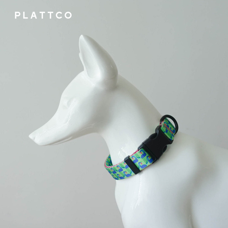 Kutyanyakörv virágmintával, műnylon anyag, Dancing Peacock, modell PDC314, PLATTCO