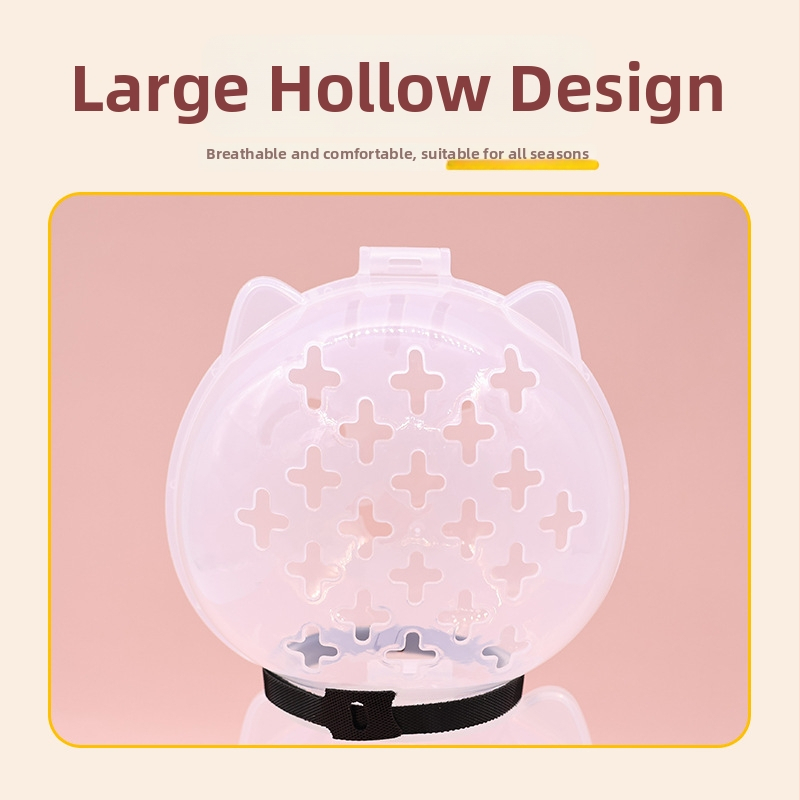 Coif de protecție pentru pisici cu guler sferic – anti-lins, anti-mușcare, anti-zgârieturi, pălărie spațială Elizabethană (Cod: Ycl; Material: Plastic; Importat: Nu)