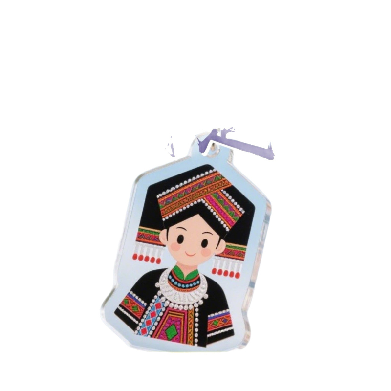 Akrilni karikaturalni ključni lanac – privjesak za ruksak, Lizhou, pojedinačno pakiranje