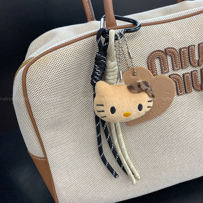 Ключодържател с леопардов мотив и пухена материя, корейски стил, Otherplus