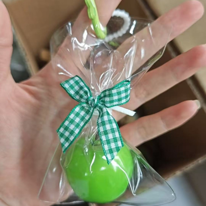 Ключодържател с мотив ябълка, плат, въжен каиш, модерен стил, подарък за двойки