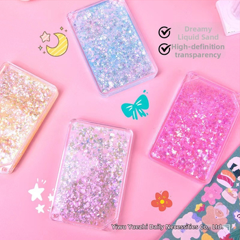 Napló DIY készlet: matricák és medál quicksand mintával, kész ajándék különböző alkalmakra