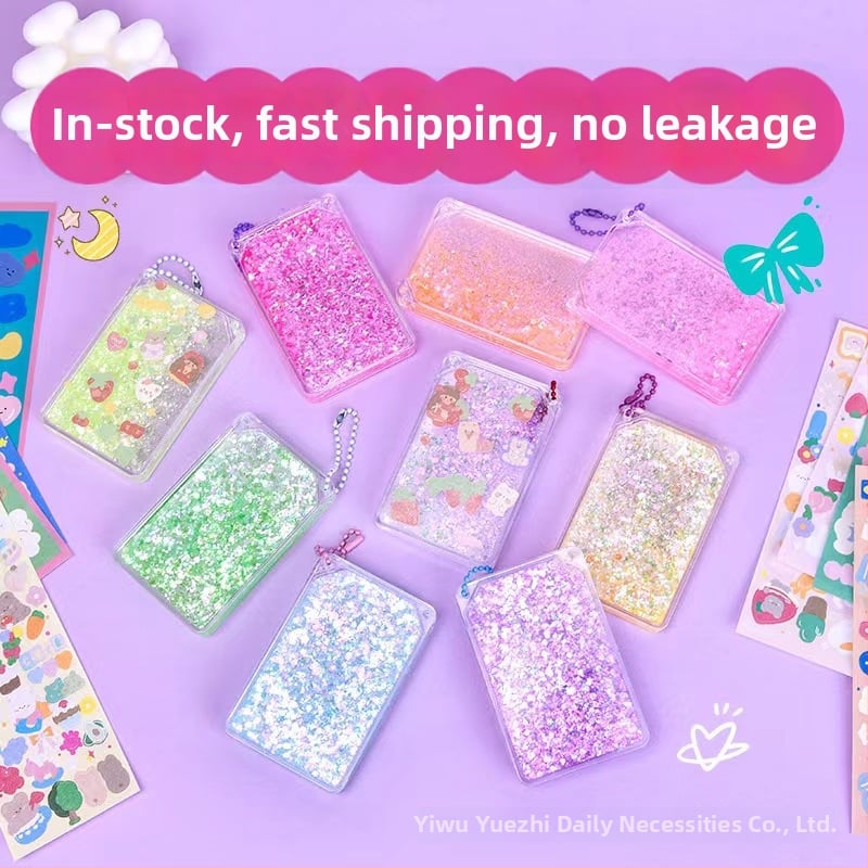 Napló DIY készlet: matricák és medál quicksand mintával, kész ajándék különböző alkalmakra