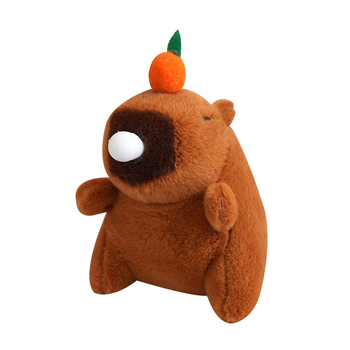 Kapibara plišani ključni privjesak – kratki pliš, PP pamuk punilo, prilagođene uzorke, za uzrast 7–14