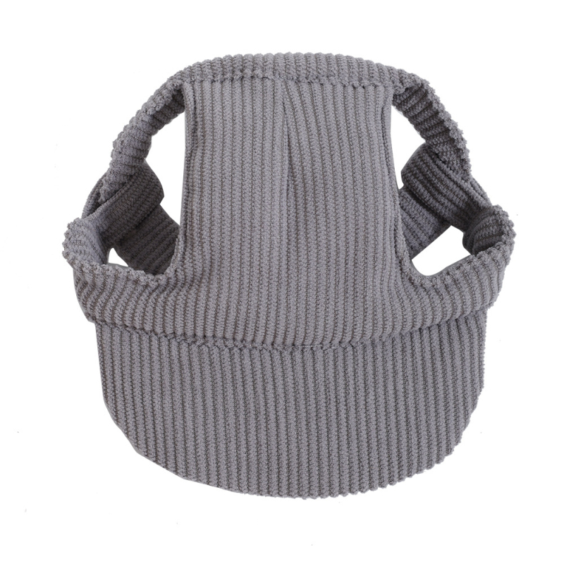 Corduroy kordbársony anyagú kutyáknak napszemvédő sapka, monokróm mintázat, Plain weave, Négy évszakos laza stílus, univerzális illeszkedés