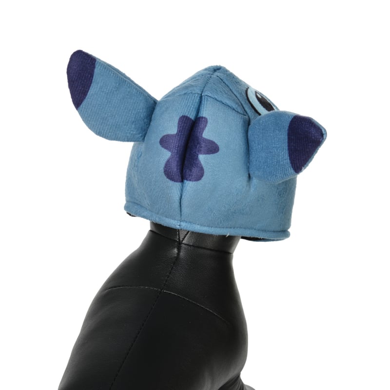 Stitch kisállat sapka kutyáknak és macskáknak – bársony, rácsos minta, téli szezon, kényelmes stílus