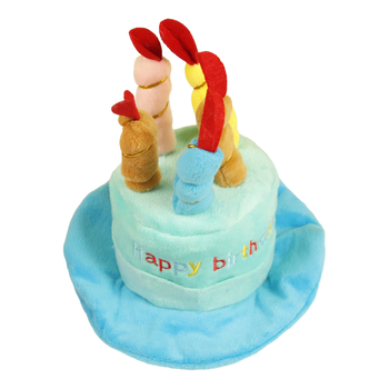 Pliš kapa za kućne ljubimce s karikaturnim uzorkom, ušivena izrada, pogodna za sve sezone