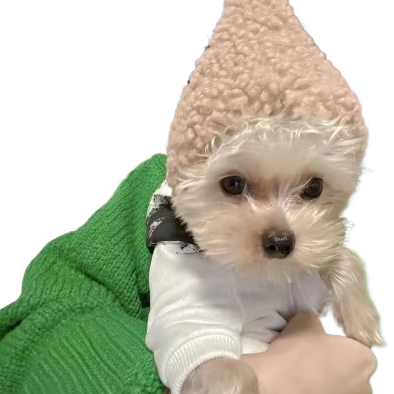 Pălărie de lână pentru pisici, pentru toamnă, ședințe foto