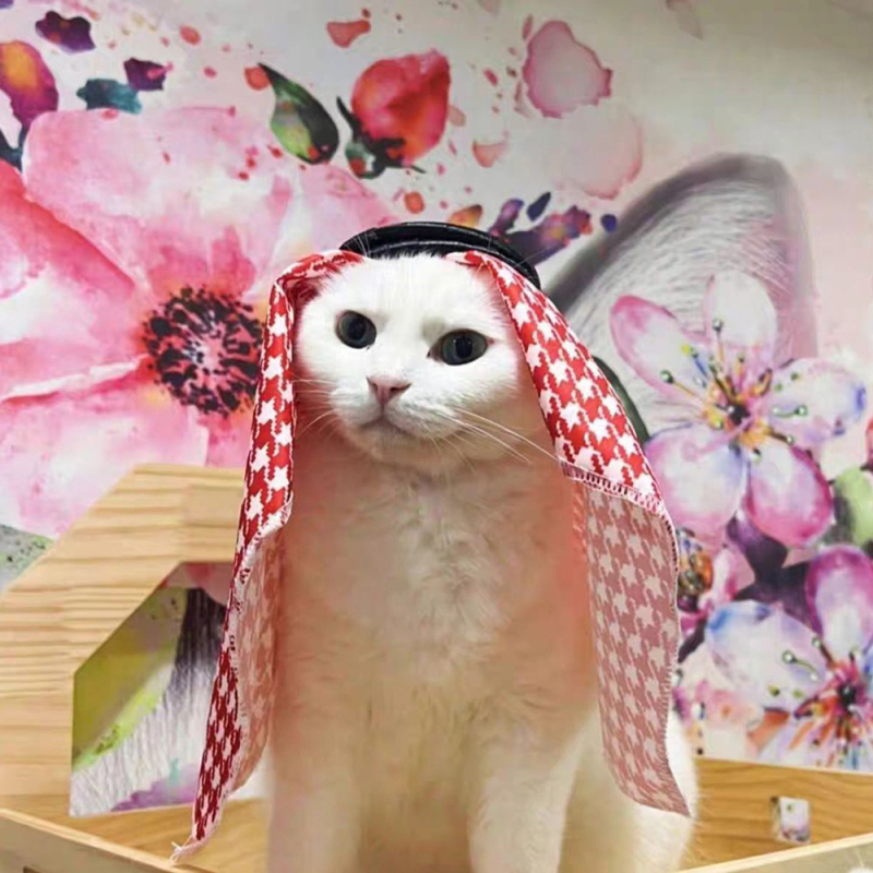 Турбан-шапка за домашни любимци (котки и кучета) – полиестер, слънцезащита, ветроустойчивост, защита срещу пясък