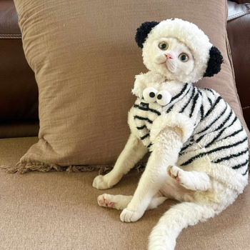 Zimska bezrukavska vestica za mačke od Coral fleece, za Sphynx i Devon Rex