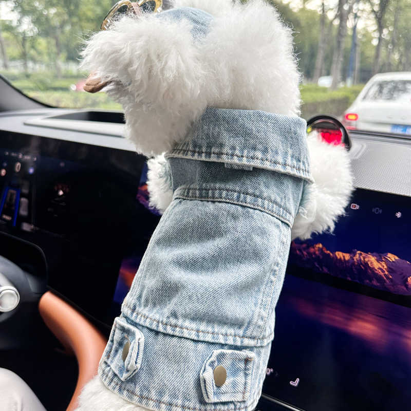 Petcircle комплект дрехи за кучета и котки: яке с шапка, полиестер, стил Leisure, дрехи за домашни любимци