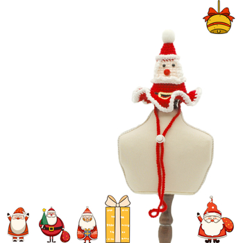 Kisállat karácsonyi sapka – kézzel készített Santa sapka macskáknak, kutyáknak és nyulaknak, fénykép kellék Cartoon stílusban
