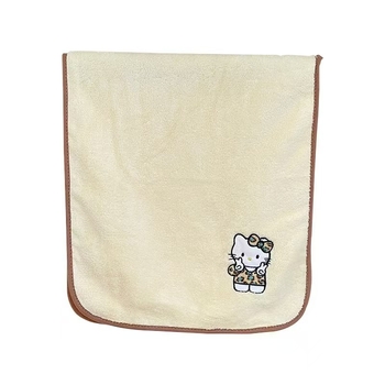 Cartoon леопардов модел Coral fleece комплект за баня, три части: кърпа за баня, кърпа за ръце и шапка за сушене; 150d прежда, тегло 200 g, плоско тъкане