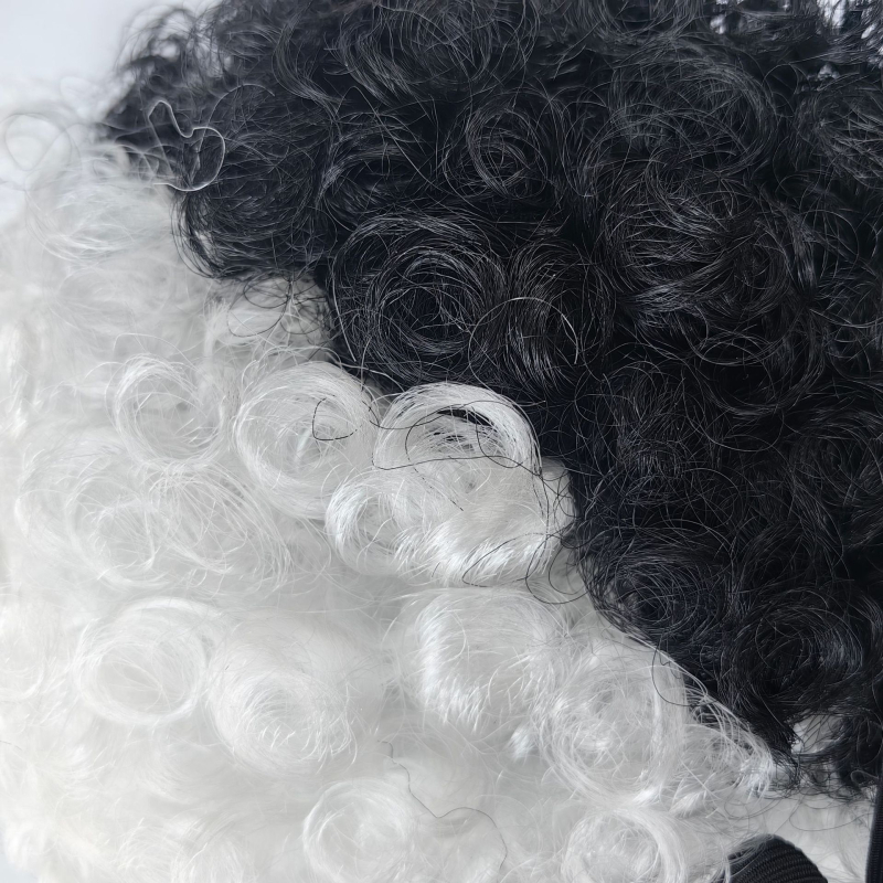 Háziállatok számára paróka Afro stílusban Halloween cosplay-hoz, rekvizit fotózásra, vicces kutyás sapka (anyag: magas hőmérsékletű drót; kötésmód: weft; alkalmas tárgyak: univerzális; évszakok: négy évszak; stílus: hip-hop)