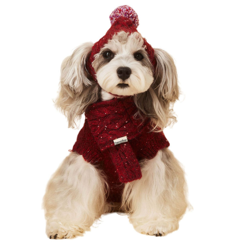 Tawnybear ujjatlan gyapjú kutyapulóver – casual kisállat ruházat