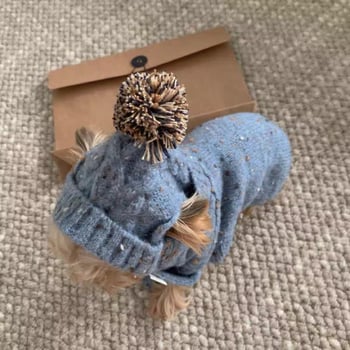 Kis méretű kutyák és macskák számára készült pulóver – gyapjú anyag, lezser stílus, háziállat ruházat, univerzális illeszkedés