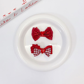 Clip de păr pentru animale de companie cu fundă pentru pisici și câini | Material: textil | Stil: lejer | Brand: zhous