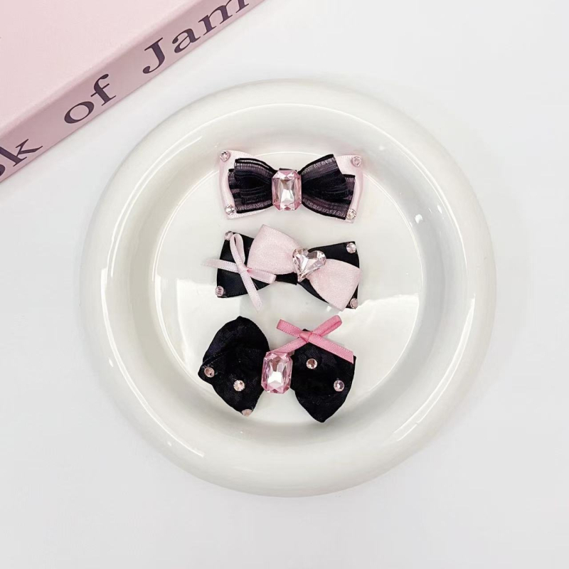 Clips de păr cu funda pentru pisici și câini | Poliester, Utilizare generală, Stil Japonia și Coreea de Sud, Brand zhous