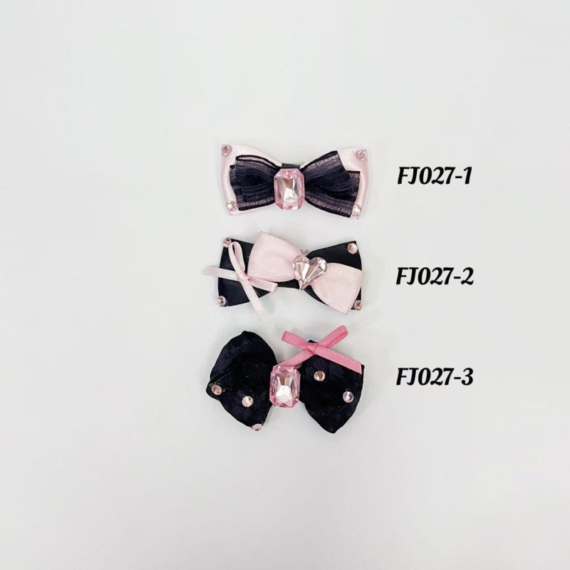 Clips de păr cu funda pentru pisici și câini | Poliester, Utilizare generală, Stil Japonia și Coreea de Sud, Brand zhous