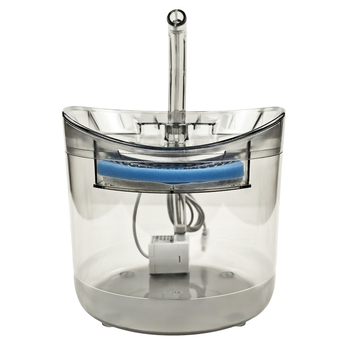 Mačji vodeni fontan s prozirnim faucetom, automatska cirkulacija, tihi rad, filtracija vode (Model: Pet transparent faucet water dispenser; Odvojivi; Težina: 535 g; Univerzalna kompatibilnost)